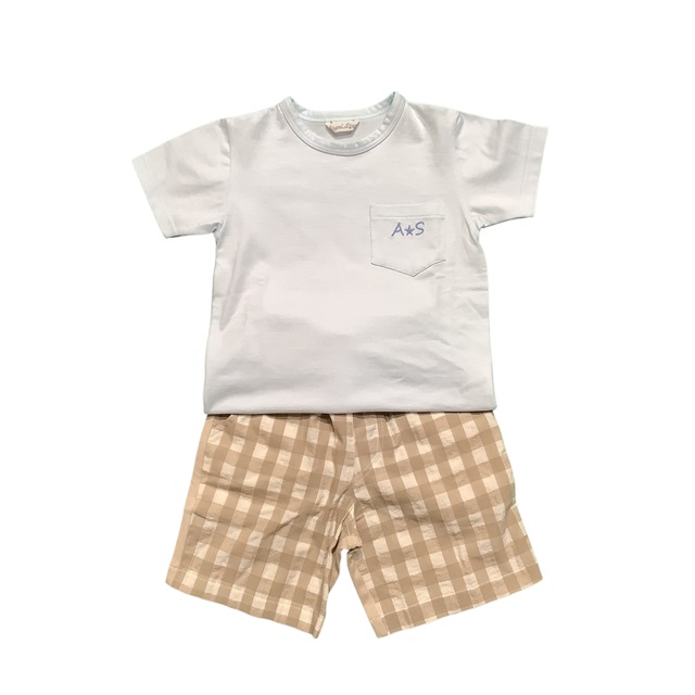 チェック柄ショートパンツ