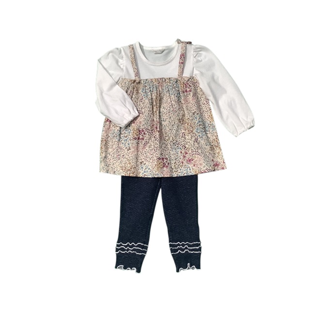 ボタニカル柄チュニック