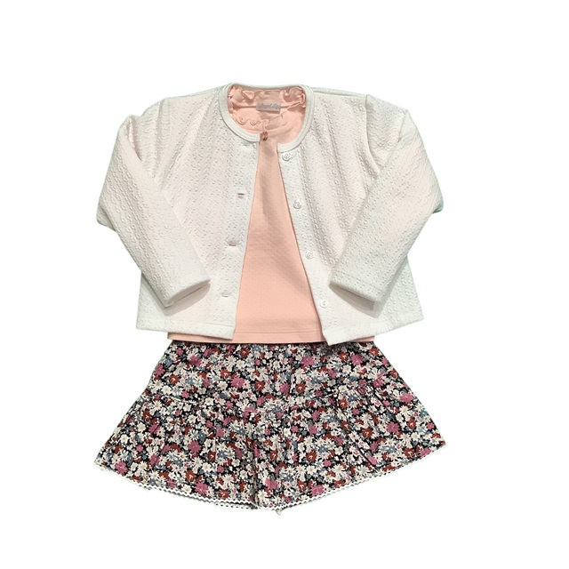 縄編み柄カーディガン