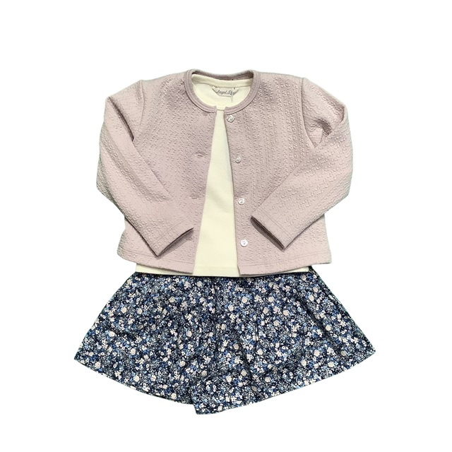 縄編み柄カーディガン